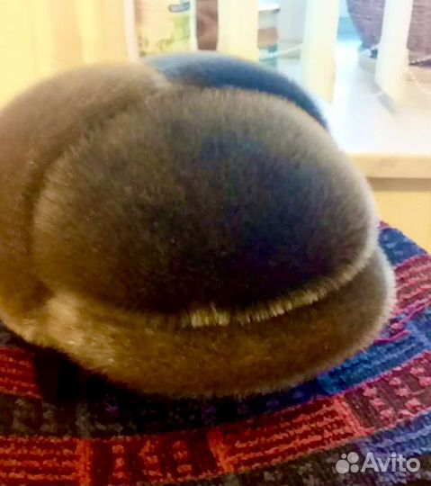 Мужская шапка кепка из нерпы