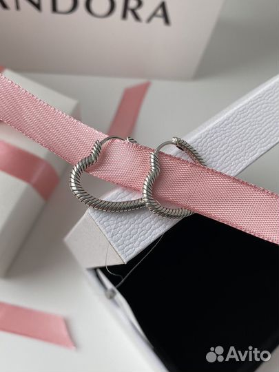 Серьги Pandora Сердца