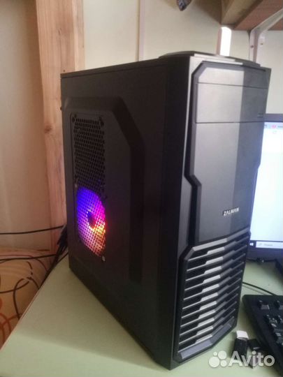 Игровой i3 6100, RX 570, ssd, hdd