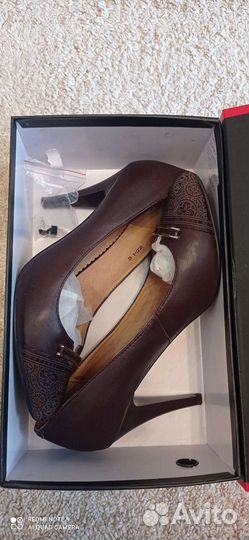 Туфли женские кожаные 40