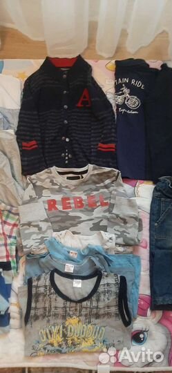 Вещи пакетом на мальчика 122 128