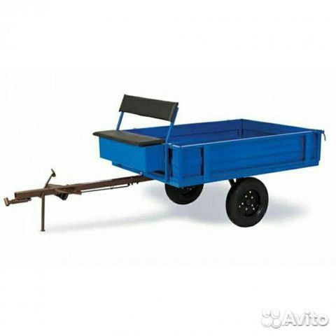 Телега мб (1590х1180х335) 2-х местная, есть тормоз