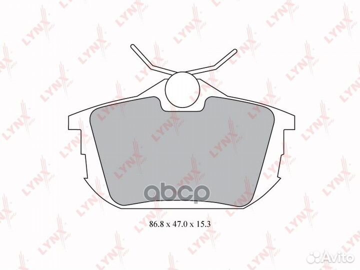 Колодки тормозные дисковые зад BD5523 lynxauto