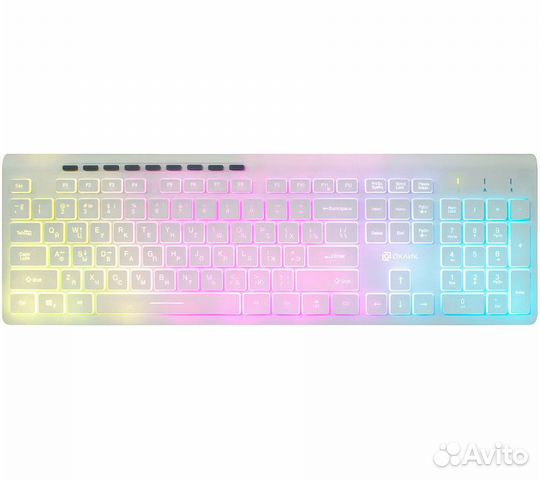 Клавиатура Оклик 490ML, белый