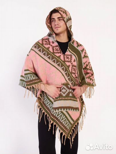 Пончо унисекс из шерсти