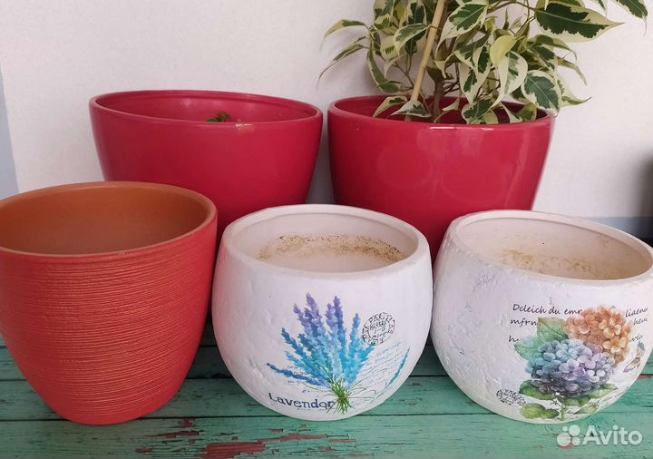 Горшок керамический кашпо для цветов
