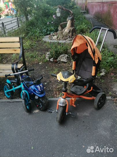 Продам велосипед и беговелы