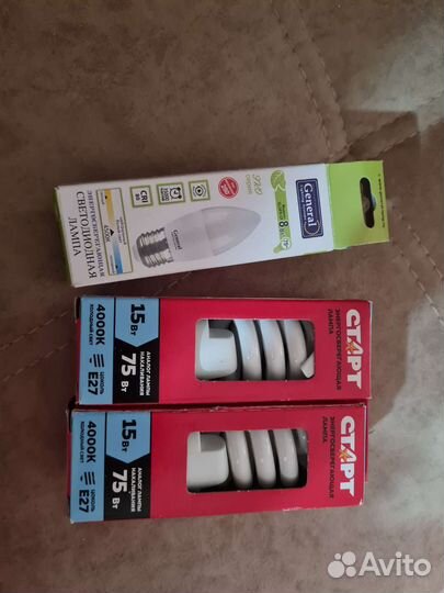 Светодиодные лампы и Энергосберегающие