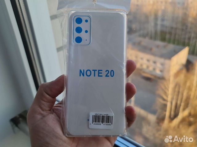 Новый Чехол samsung note 20 прозрачный