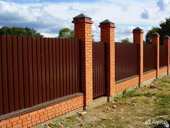 Забор из профнастила