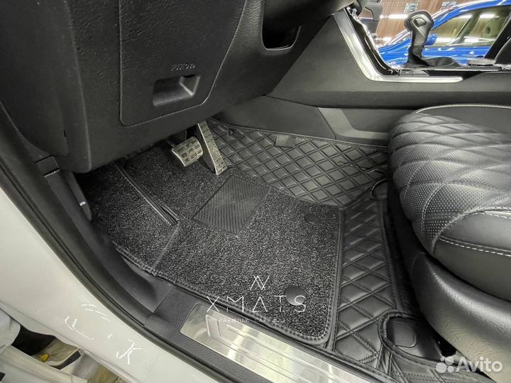 Коврики из экокожи для KIA Mohave 7 мест