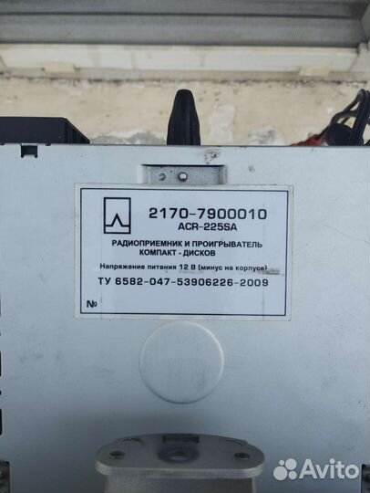 Штатная магнитола на priora