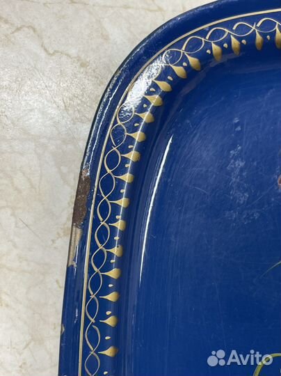 Поднос авторский жостово 20,5х17,5