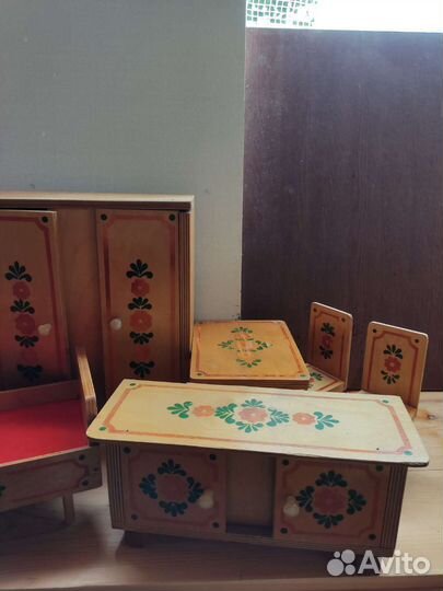 Деревянная мебель для кукол СССР