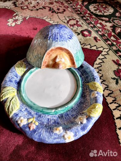 Масленка-ежик из керамики