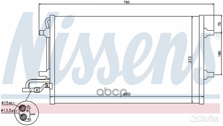 940154 Конденсер volvo C30 1.6 06- 940154 Nissens
