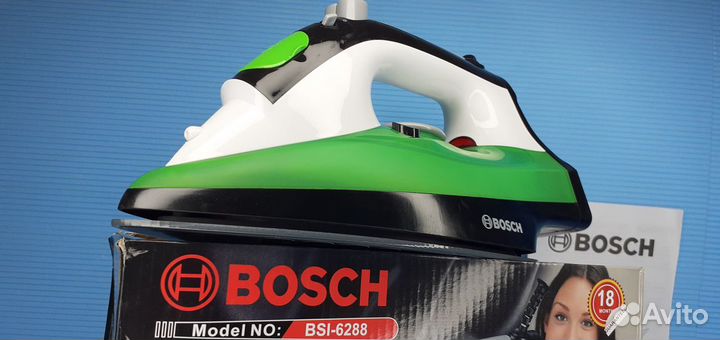 Мощный утюг Bosh 3000вт Подошва Palladium Glissee