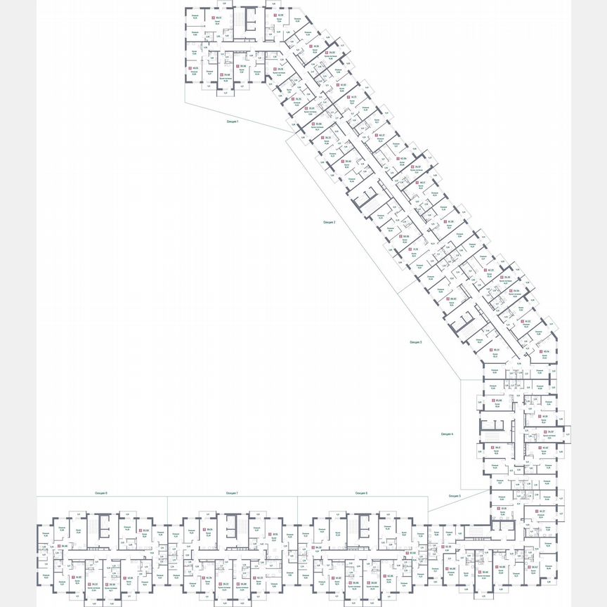 2-к. квартира, 71,8 м², 6/16 эт.