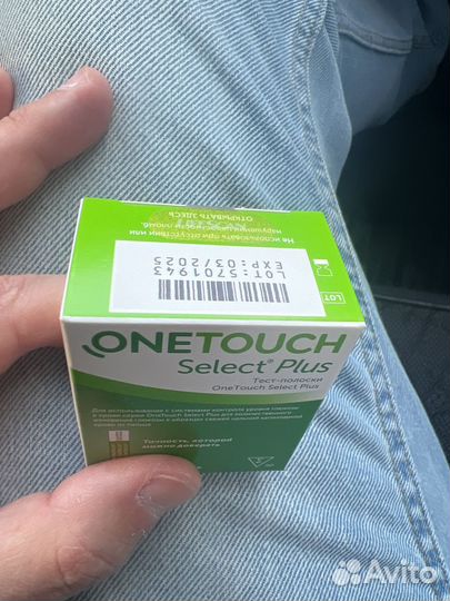Тест полоски onetouch select plus