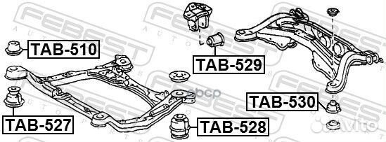 Сайлентблок подрамника lexus RX300 98-03 TAB530