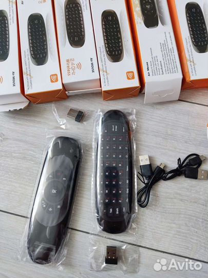Мини клавиатура беспроводная с аэромышью