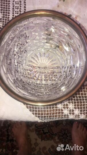 Хрустальная салатница СССР