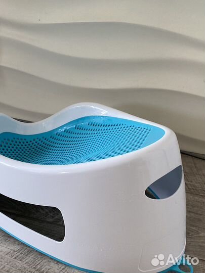 Горка-лежак Angelcare для купания детская, голубая