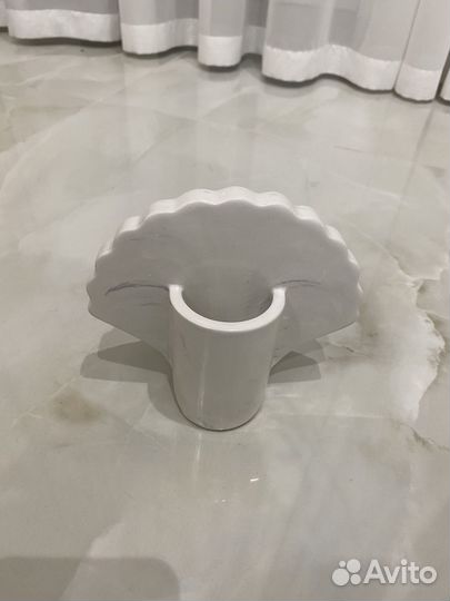 Ваза ракушка декоративная из гипса