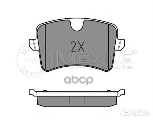 025 246 0617/W колодки дисковые задние Audi A6