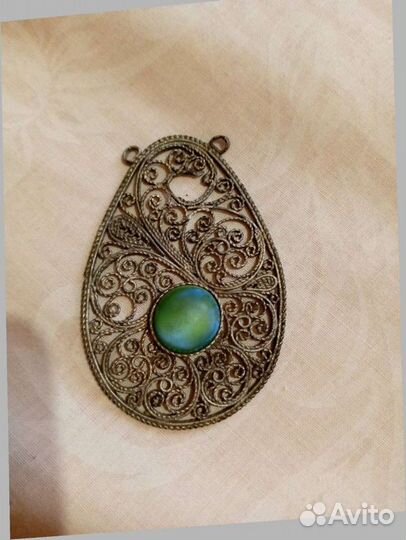 Брошь серебро винтаж