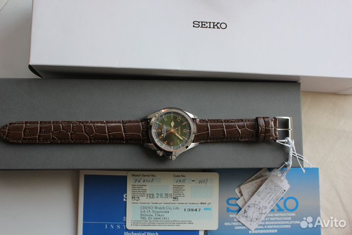 Seiko Green Alpinist дорестайл, новые часы