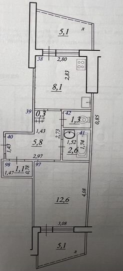1-к. квартира, 37 м², 9/9 эт.
