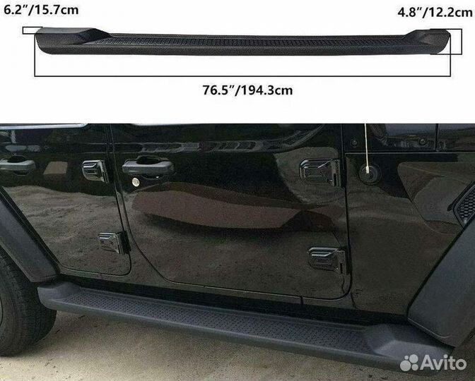 Пороги пластик mopar Jeep Wrangler JL