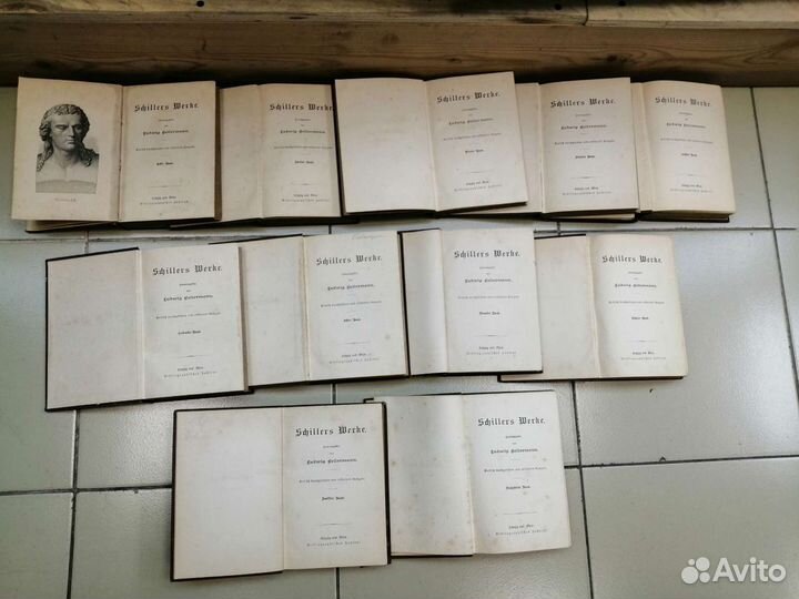 Старые книги 11 шт, 1896 на немецком 