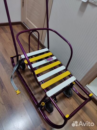 Детские санки с колесами Тимка 6