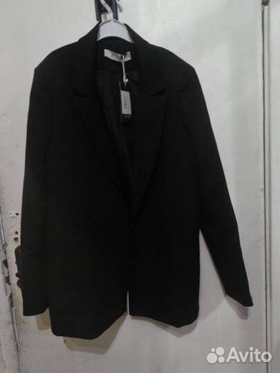 Пиджак женский оверсайз 48 черный