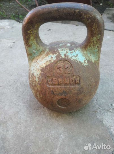 Гиря СССР 32 кг бу