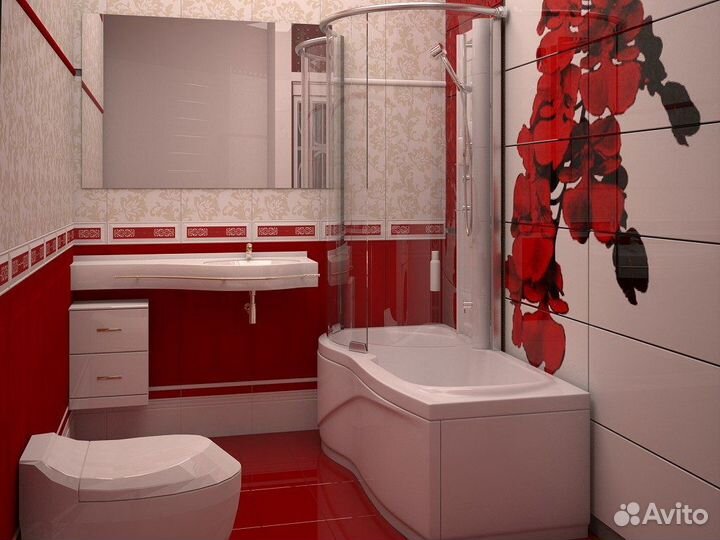 Укладка плитки, кафеля. Ремонт квартир/ванной/офис