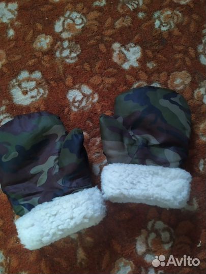 Варежки зимние