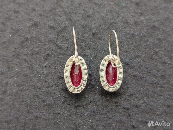 Серьги с камнями бижутерия