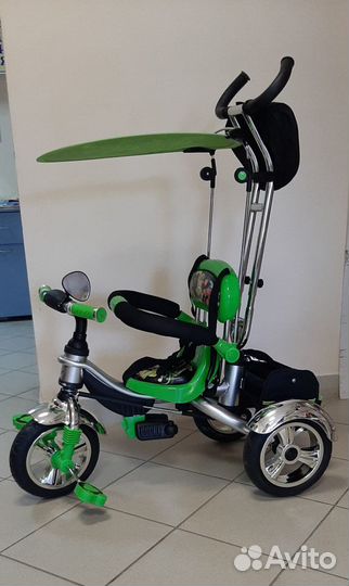 Детский велосипед с родительской ручкой