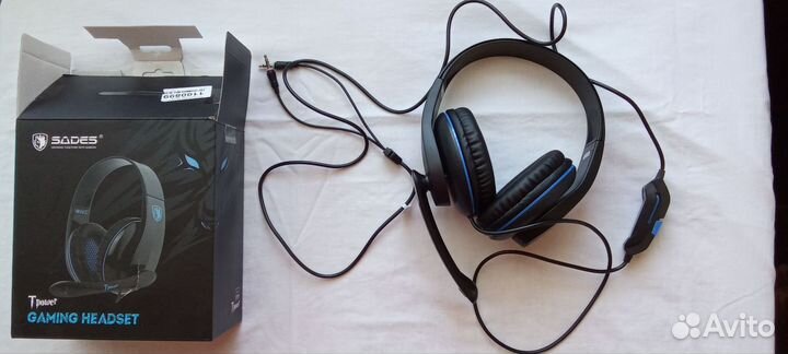 Наушники бу игровые проводные gaming headset