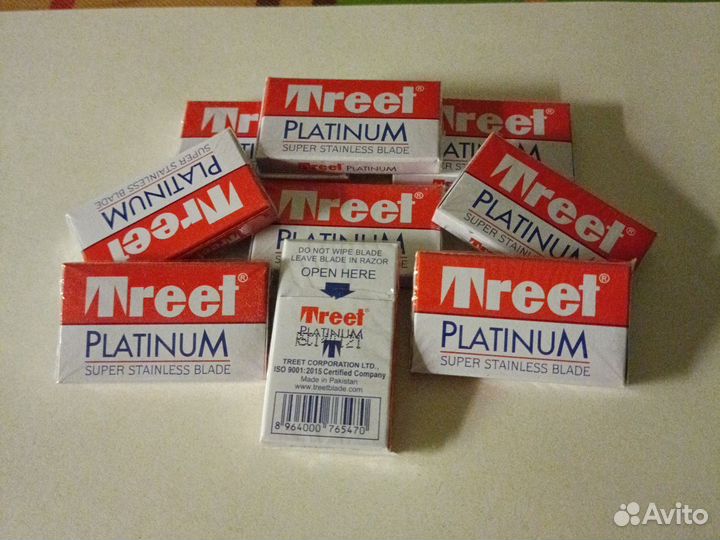 Двусторонние лезвия Treet Platinum
