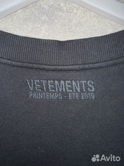 Vetements свитшот fuck you