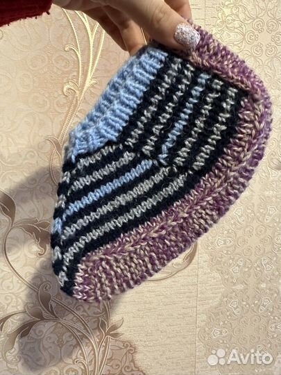 Носочки тапочки вязаные