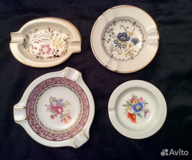 Пепельницы фарфоровые Англия, Германия, Венгрия