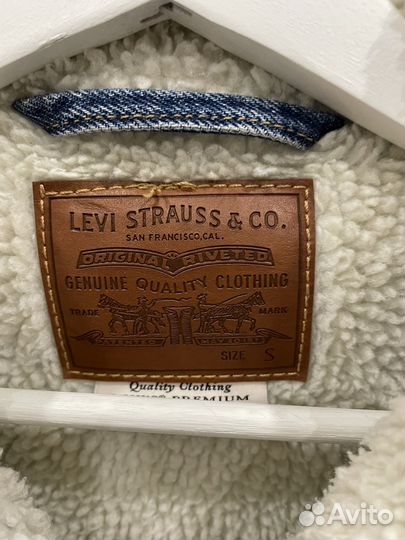 Джинсовая куртка levis sherpa trucker оригинал