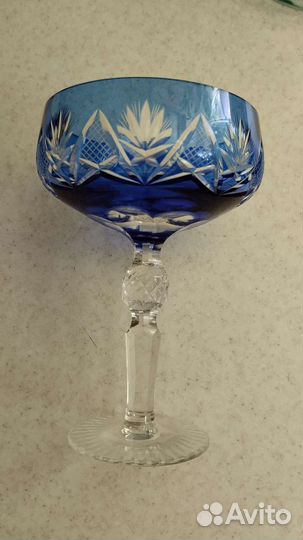 Бокалы шампанки-креманки немецкий хрусталь