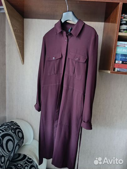 Платье-рубашка с поясом