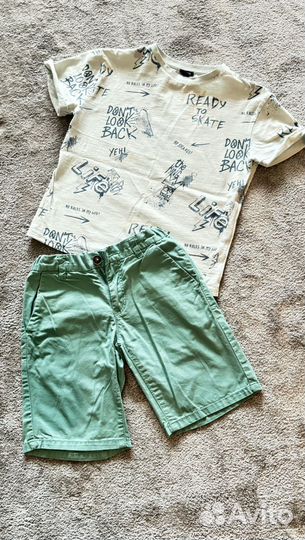 Летние вещи пакетом на мальчика 122-128